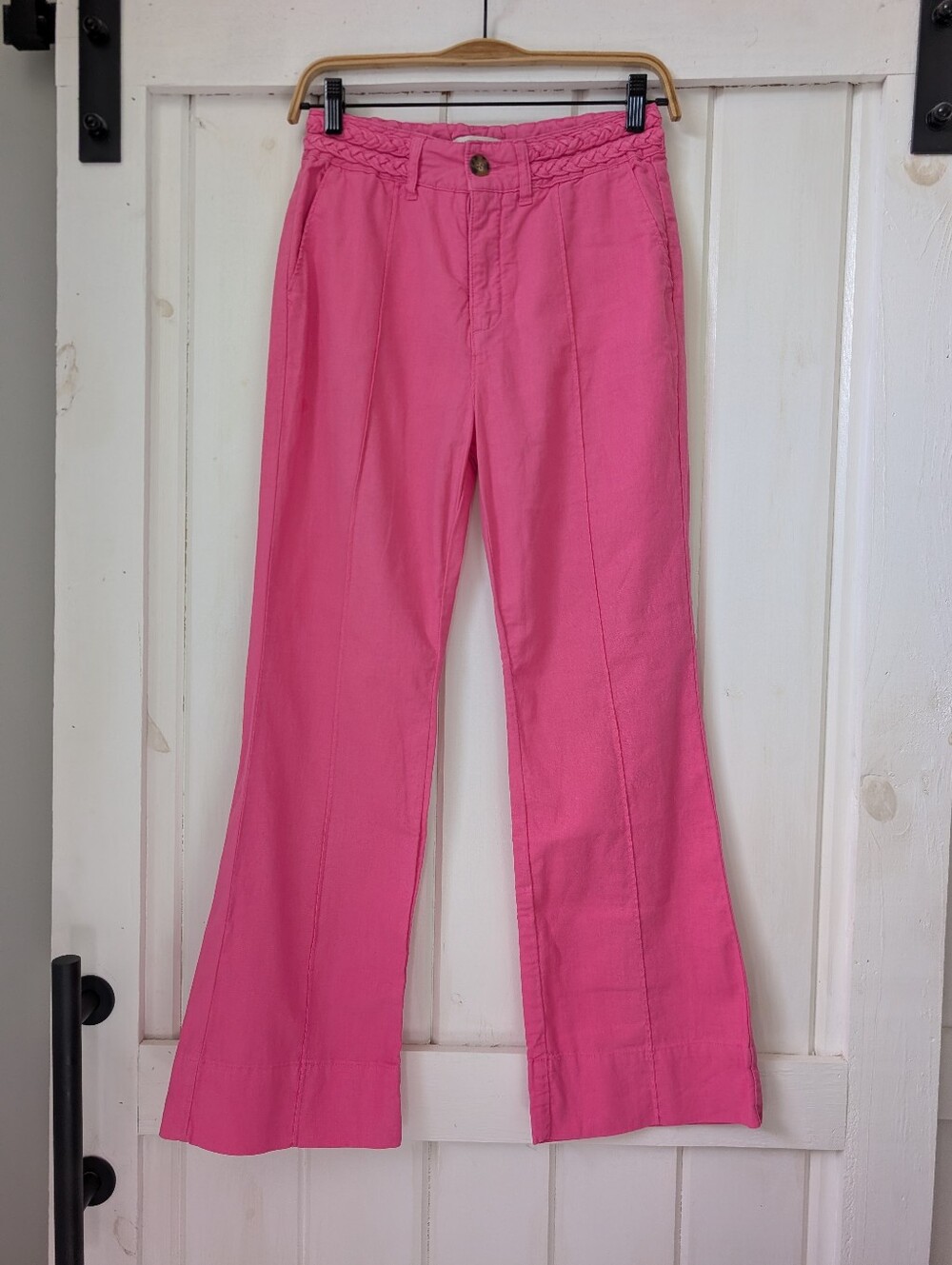 Habitual Bright Pink Linen Pants | Size 2/26